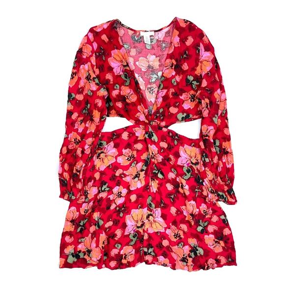 H&M KNOT-DETAIL CUT-OUT DRESS - Picture 5 of 8